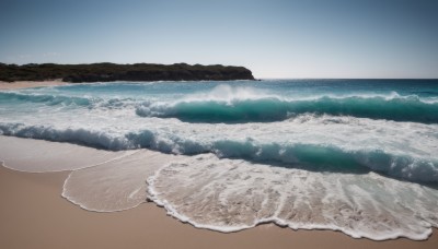 outdoors,sky,day,water,no humans,ocean,beach,scenery,sand,horizon,waves,shore,blue sky