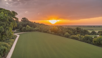 outdoors,sky,cloud,tree,no humans,sunlight,cloudy sky,grass,building,nature,scenery,forest,sunset,mountain,sun,road,river,landscape,hill,bird,ocean,horizon,bush,path