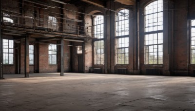 day,indoors,no humans,window,sunlight,scenery,light rays,stairs,door,ruins,pillar,hallway,chair,table,tiles,tile floor,ceiling