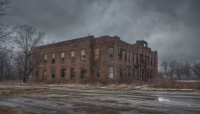 outdoors,sky,day,cloud,water,tree,no humans,window,cloudy sky,grass,building,nature,scenery,snow,road,house,winter,bare tree,fog,grey sky,overcast