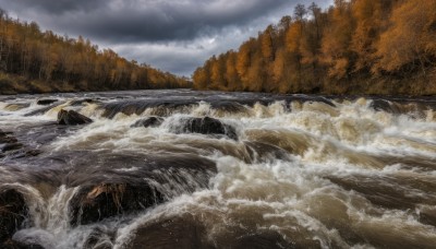 outdoors,sky,day,cloud,water,tree,no humans,ocean,cloudy sky,nature,scenery,forest,mountain,river,waves,landscape,realistic