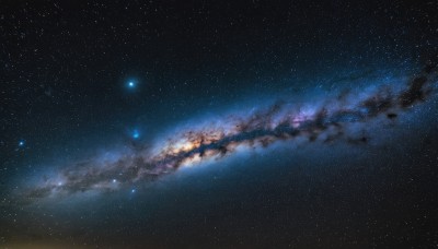 outdoors,sky,cloud,tree,no humans,night,star (sky),night sky,scenery,starry sky,reflection,horizon,milky way,star (symbol),galaxy