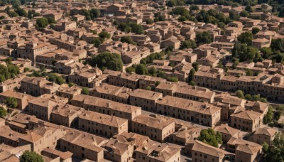 outdoors,tree,no humans,from above,building,nature,scenery,forest,city,cityscape,house,ruins