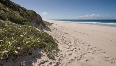 outdoors,sky,day,cloud,water,tree,blue sky,no humans,ocean,beach,plant,nature,scenery,mountain,sand,horizon,landscape,shore,rock,desert