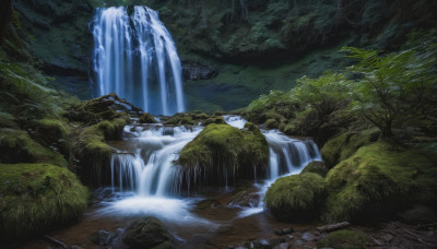 outdoors, water, tree, no humans, nature, scenery, forest, rock, river, waterfall