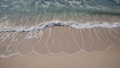 outdoors,day,water,no humans,ocean,beach,scenery,sand,waves,shore,artist name,from above,vehicle focus