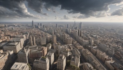 1girl,outdoors,sky,day,cloud,water,tree,no humans,ocean,from above,cloudy sky,building,scenery,city,horizon,cityscape,skyscraper,landscape,rooftop