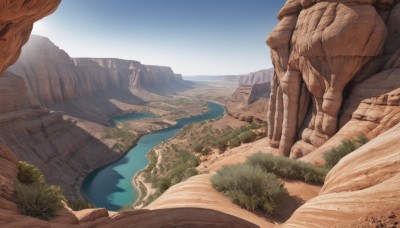 outdoors,sky,day,water,tree,blue sky,no humans,ocean,nature,scenery,rock,mountain,sand,river,landscape,lake,shore,desert,cliff,cloud,beach,grass,horizon,road,path