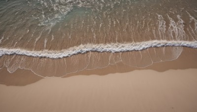 monochrome,outdoors,water,tree,no humans,ocean,traditional media,beach,scenery,brown background,sand,waves,shore,brown theme,simple background,white background,food,gradient,realistic,food focus,still life