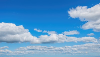 outdoors,sky,day,cloud,blue sky,no humans,cloudy sky,scenery,blue theme,horizon,above clouds