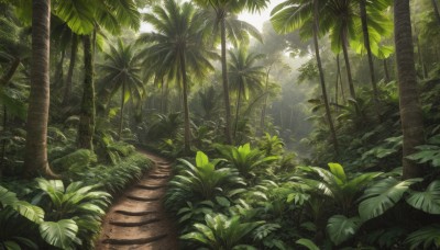 outdoors,day,tree,no humans,leaf,sunlight,plant,nature,scenery,forest,palm tree,bush,grass,dappled sunlight,green theme