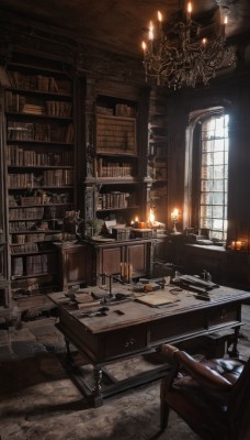 day,indoors,cup,book,no humans,window,chair,table,sunlight,scenery,desk,light rays,wooden floor,paper,bookshelf,lamp,candle,sunbeam,shelf,book stack,library,ladder,candlestand,chandelier,fireplace,couch