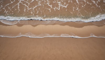 outdoors,day,water,no humans,ocean,traditional media,beach,scenery,sand,waves,shore,from above