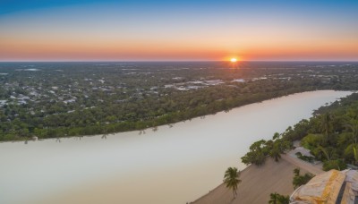 outdoors,sky,cloud,water,tree,no humans,ocean,beach,sunlight,nature,scenery,forest,sunset,mountain,sand,palm tree,sun,horizon,river,landscape,shore,plant,building,city,road,cityscape,sunrise,island