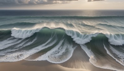 outdoors,sky,day,cloud,water,no humans,ocean,beach,scenery,sand,horizon,waves,shore,footprints,cloudy sky