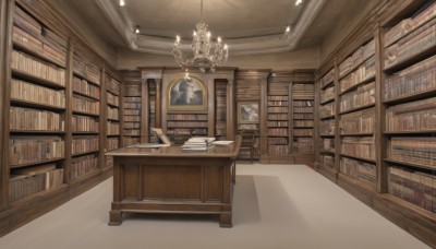 indoors,book,no humans,shadow,chair,table,scenery,open book,bookshelf,light,lamp,candle,shelf,book stack,library,ceiling,ladder,quill,candlestand,ceiling light,chandelier,globe,voile,desk