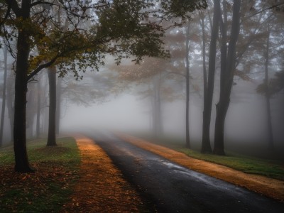 outdoors,day,tree,no humans,shadow,leaf,sunlight,grass,nature,scenery,forest,light rays,road,bush,autumn leaves,dappled sunlight,autumn,path,realistic,landscape