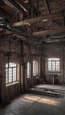 outdoors,day,indoors,no humans,window,shadow,sunlight,scenery,light rays,stairs,door,railing,ruins,wall,ceiling,hallway,industrial pipe