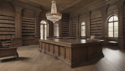 day,indoors,cup,book,no humans,window,shadow,chair,table,sunlight,scenery,desk,teacup,wooden floor,stairs,bookshelf,lamp,book stack,library,wooden chair,chandelier