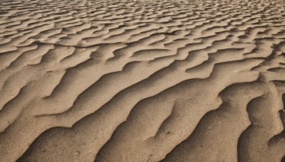 monochrome,outdoors,water,no humans,ocean,traditional media,beach,scenery,sand,waves,shore,brown theme,desert,from above,close-up