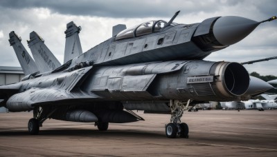 multiple boys,sky,cloud,signature,military,no humans,helmet,cloudy sky,flying,science fiction,realistic,aircraft,military vehicle,airplane,pilot suit,watercraft,vehicle focus,ship,jet,missile,fighter jet,pilot,day