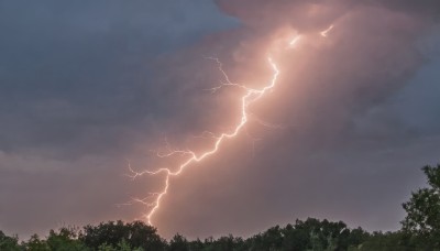 outdoors,sky,cloud,tree,no humans,cloudy sky,nature,scenery,forest,electricity,lightning