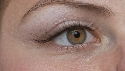 solo, looking at viewer, blue eyes, 1boy, yellow eyes, male focus, eyelashes, close-up, reflection, realistic, eye focus