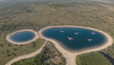 outdoors,sky,day,water,tree,no humans,bird,from above,grass,nature,scenery,forest,reflection,flying,road,river,landscape,lake,ocean,beach,building,mountain,city,aircraft,sand,bridge,street,shore,island