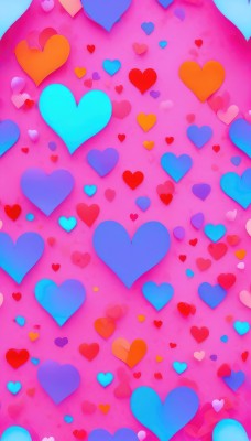 heart,no humans,pink theme,heart background,pink background,scenery,colorful