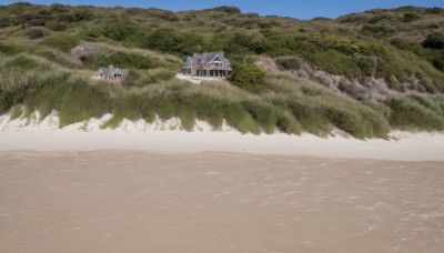 outdoors,sky,day,tree,blue sky,no humans,window,grass,building,nature,scenery,forest,mountain,road,field,house,river,landscape,path,water,ocean,beach,sand,shore,town