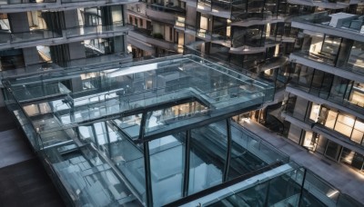 outdoors,no humans,window,building,scenery,stairs,city,railing,cityscape,bridge,rooftop