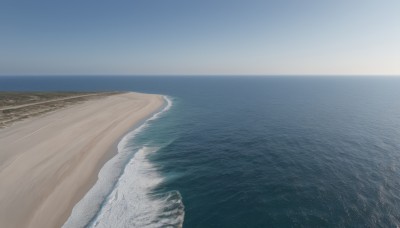 outdoors,sky,day,water,blue sky,no humans,ocean,beach,scenery,sand,horizon,waves,shore,cloud