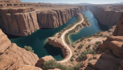 outdoors,sky,day,water,tree,no humans,ocean,nature,scenery,forest,mountain,fantasy,dragon,river,waterfall,landscape,lake,cliff,cave,cloud,blue sky,rock,desert