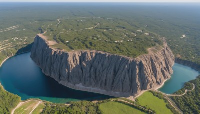 outdoors,sky,day,cloud,water,tree,no humans,bird,ocean,grass,nature,scenery,forest,mountain,horizon,river,landscape,lake,shore,island,blue sky,from above,beach,building,city,fantasy,sand,cityscape,castle,cliff