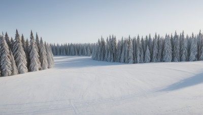 outdoors,sky,day,tree,blue sky,no humans,nature,scenery,snow,forest,mountain,road,winter,bare tree,landscape,pine tree,monochrome,cloud,lake,fog