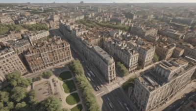 outdoors,sky,tree,no humans,from above,building,scenery,city,road,cityscape,bridge,river,day,water,ground vehicle,motor vehicle,car,skyscraper