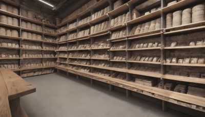 monochrome,indoors,no humans,shadow,scenery,stairs,shelf,shop,brown theme,book,bookshelf,library,ladder,ceiling light