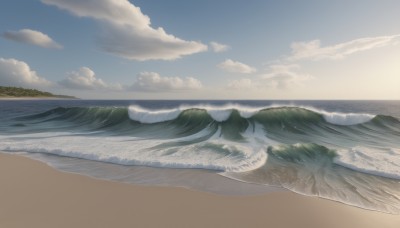 outdoors,sky,day,cloud,water,tree,blue sky,no humans,ocean,beach,cloudy sky,nature,scenery,mountain,sand,horizon,waves,landscape,shore,sunlight,forest,sun