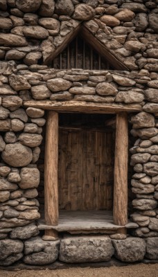 outdoors,no humans,rope,scenery,rock,stairs,wall,shimenawa,architecture,east asian architecture,shrine,stone,wood