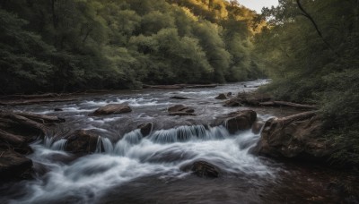 outdoors,day,water,tree,no humans,nature,scenery,forest,rock,river,waterfall,landscape,stream,signature,sunlight