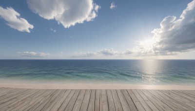 comic,outdoors,sky,day,cloud,water,blue sky,no humans,ocean,beach,sunlight,scenery,sand,sun,horizon,waves,shore,monochrome,cloudy sky